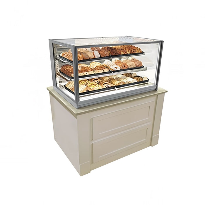 Federal ITD4826 48" Full Service Bakery Case W/ Straight Glass - (3) Levels, 120v-cityfoodequipment.com