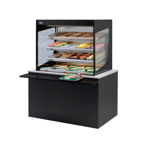 Federal VHSS3660C-SLD 36" Vision Series Self Service Countertop Heated Display Case - (4) Levels, 208-240v-cityfoodequipment.com