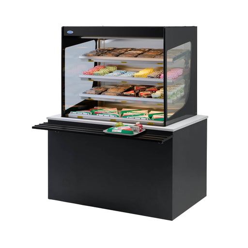 Federal VHSS4860S-SLD 47 1/4" Vision Series Self Service Countertop Heated Display Case - (4) Levels, 208-240v-cityfoodequipment.com