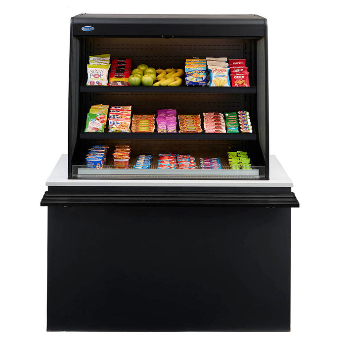 Federal VNSS7260S-SLD 71 1/4" Vision Series Self Service Open Air Case - (3) Levels, 120v-cityfoodequipment.com