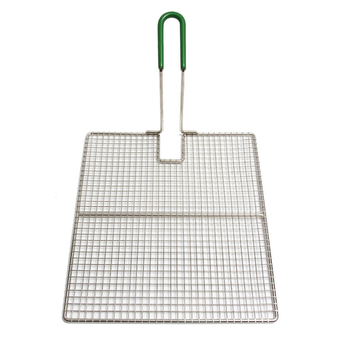 Frymaster 803-0136 Full Pot Fryer Basket Support Screen W/ Handle - 13 3/4" X 12 1/2"-cityfoodequipment.com