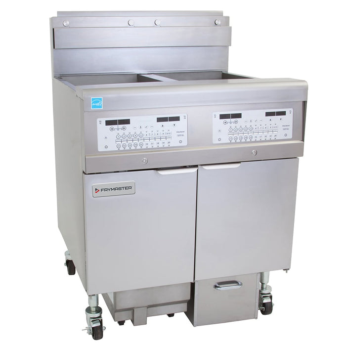 Frymaster 2FQG30U Gas Fryer - (2) 30 Lb Vats, Floor Model, Natural Gas-cityfoodequipment.com