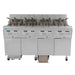 Frymaster 4FQG30U Gas Fryer - (4) 30 Lb Vats, Floor Model-cityfoodequipment.com