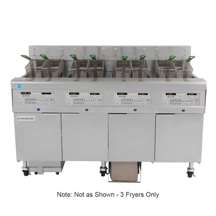 Frymaster 3FQG30U Gas Fryer - (3) 30 Lb Vats, Floor Model-cityfoodequipment.com