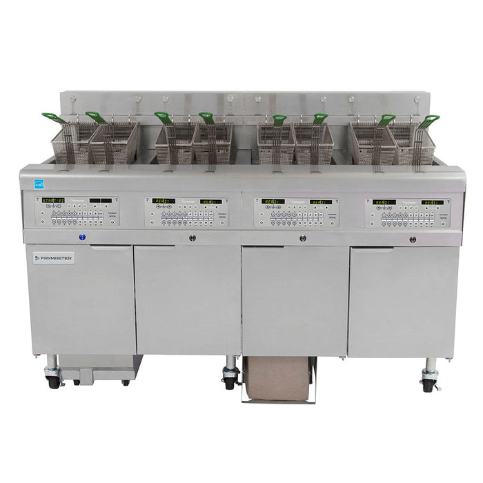 Frymaster 4FQE30U Electric Fryer - (4) 30 Lb Vats, Floor Model, 208v/3ph-cityfoodequipment.com