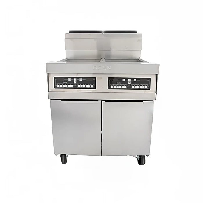 Dean 3PRG50T Gas Fryer - (3) 50 Lb Vats, Floor Model, Natural Gas-cityfoodequipment.com