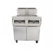 Dean 3PRG50T Gas Fryer - (3) 50 Lb Vats, Floor Model, Natural Gas-cityfoodequipment.com