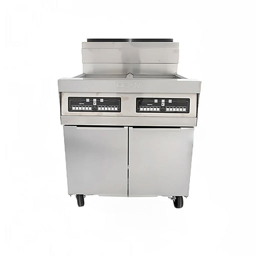 Dean 4PRG50T Gas Fryer - (4) 50 Lb Vats, Floor Model, Natural Gas-cityfoodequipment.com