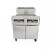 Dean 4PRG50T Gas Fryer - (4) 50 Lb Vats, Floor Model, Natural Gas-cityfoodequipment.com
