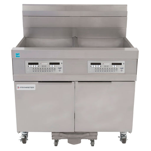 Frymaster 21814GF Gas Fryer - (2) 63 Lb Vats, Floor Model, Natural Gas-cityfoodequipment.com