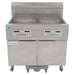 Frymaster 21814GF Gas Fryer - (2) 63 Lb Vats, Floor Model, Natural Gas-cityfoodequipment.com