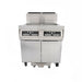 Dean 4FPRG50T Gas Fryer - (4) 50 Lb Vats, Floor Model, Natural Gas-cityfoodequipment.com