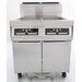 Dean 2FPRG50T Gas Fryer - (2) 50 Lb Vats, Floor Model, Natural Gas-cityfoodequipment.com