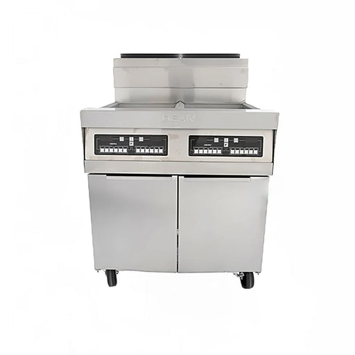 Dean 3PRG50T Gas Fryer - (3) 50 Lb Vats, Floor Model, Liquid Propane-cityfoodequipment.com