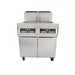 Dean 3PRG50T Gas Fryer - (3) 50 Lb Vats, Floor Model, Liquid Propane-cityfoodequipment.com