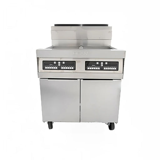 Dean 4PRG50T Gas Fryer - (4) 50 Lb Vats, Floor Model, Liquid Propane-cityfoodequipment.com