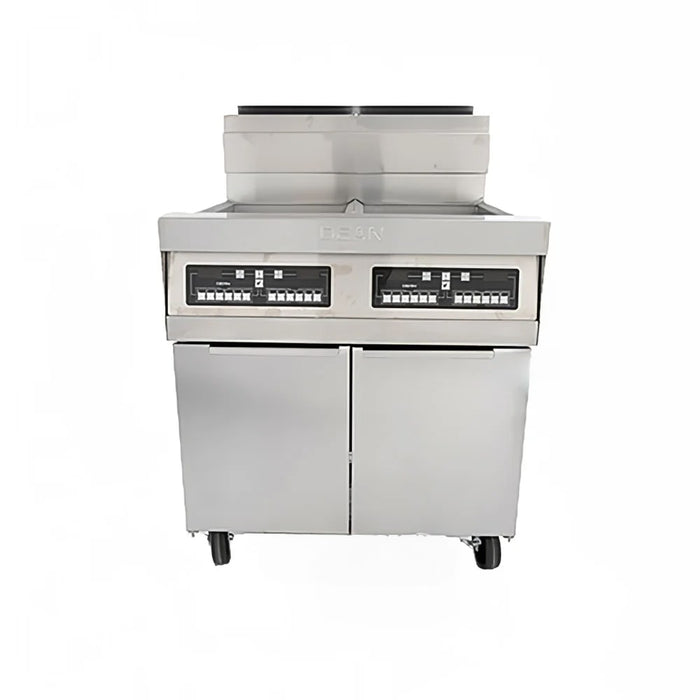 Dean 4PRG50T Gas Fryer - (4) 50 Lb Vats, Floor Model, Liquid Propane-cityfoodequipment.com