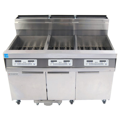 Frymaster 31814GF Gas Fryer - (3) 63 Lb Vats, Floor Model, Liquid Propane-cityfoodequipment.com