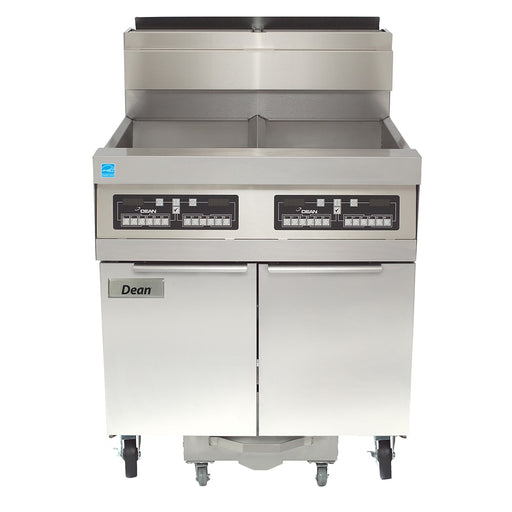 Dean SCFD460G Gas Fryer - (4) 75 lb Vats, Floor Model, Liquid Propane-cityfoodequipment.com