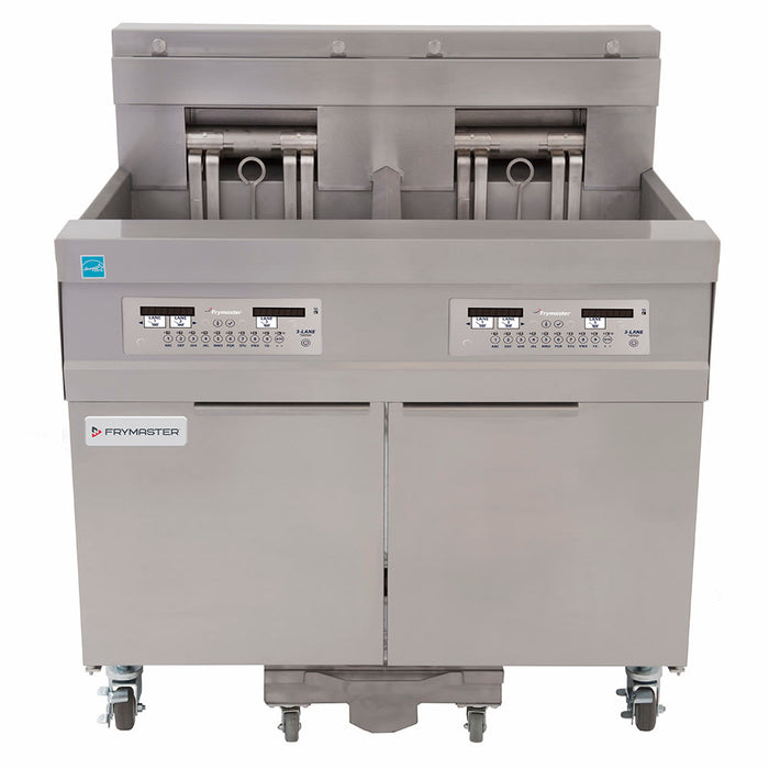 Frymaster 21814EF Electric Fryer - (2) 60 Lb Vats, Floor Model, 240v/3ph-cityfoodequipment.com