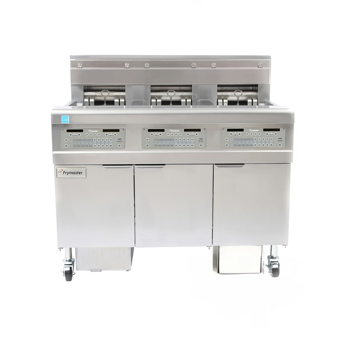Frymaster FPEL314CA Electric Fryer - (3) 30 Lb Vats, Floor Model, 240v/1ph-cityfoodequipment.com