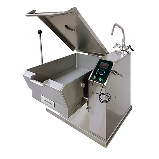 Cleveland SET10 10 gal. Countertop Tilt Skillet - Removable Lid, Peened Interior, 208v/1ph-cityfoodequipment.com