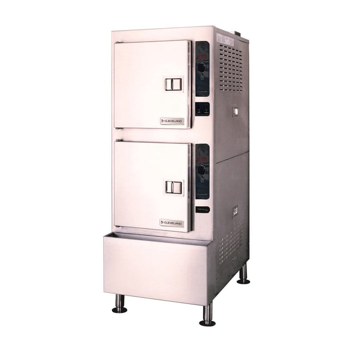Cleveland 24CEA10.2 SteamCraft® Gemini™ (10) Pan Convection Steamer - Cabinet, 208v/3ph-cityfoodequipment.com