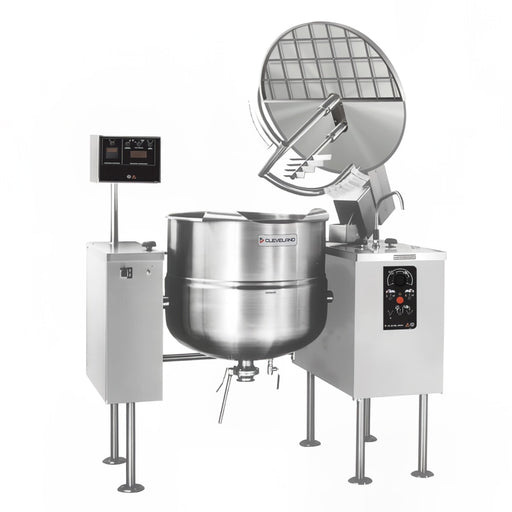 Cleveland MKDL150T 150 gal Steam Kettle - Power Tilt, 2/3 Jacket, Direct Steam-cityfoodequipment.com