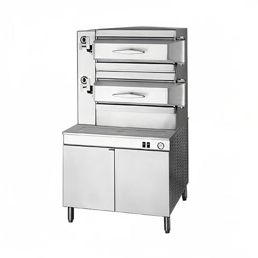 Cleveland PEM243 Electric Floor Model Steamer w/ (24) Full Size Pan Capacity, 208v/3ph-cityfoodequipment.com