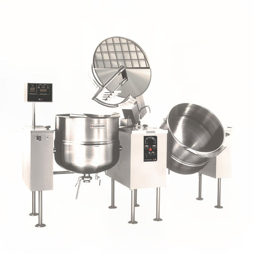 Cleveland TMKEL100T (2) 100 gal Steam Kettles - Power Tilt, 2/3 Jacket, 208v/3ph-cityfoodequipment.com