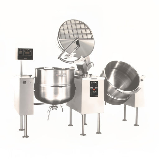 Cleveland TMKEL40T (2) 40 gal Steam Kettles - Power Tilt, 2/3 Jacket, 208v/3ph-cityfoodequipment.com