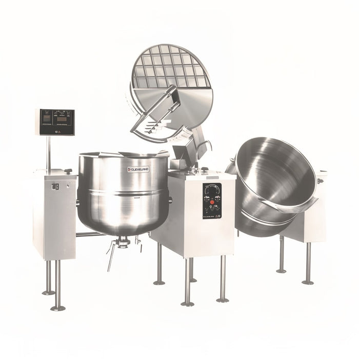 Cleveland TMKEL40T (2) 40 gal Steam Kettles - Power Tilt, 2/3 Jacket, 208v/3ph-cityfoodequipment.com