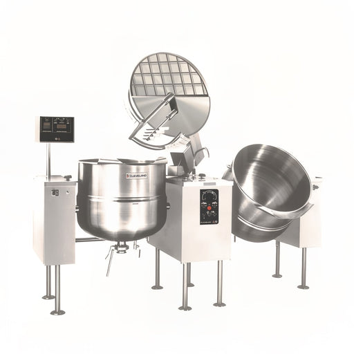 Cleveland TMKEL60T (2) 60 gal Steam Kettles - Power Tilt, 2/3 Jacket, 208v/3ph-cityfoodequipment.com