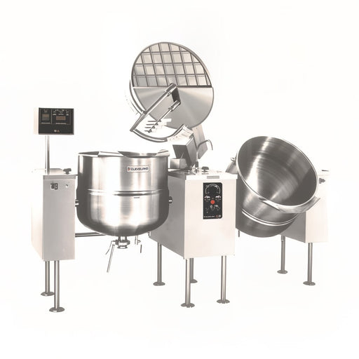 Cleveland TMKEL80T (2) 80 gal Steam Kettles - Power Tilt, 2/3 Jacket, 208v/3ph-cityfoodequipment.com