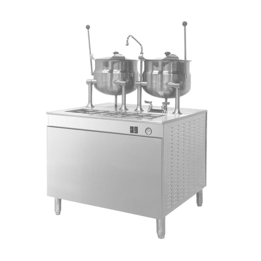 Cleveland 36EMK6624 (2) 6 gal Steam Kettles - Manual Tilt, 2/3 Jacket, 240v/3ph-cityfoodequipment.com