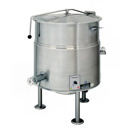Cleveland KEL100 100 gal Steam Kettle - Stationary, 2/3 Jacket, 240v/3ph-cityfoodequipment.com