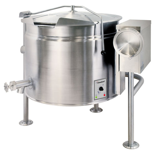 Cleveland KEL100T 100 gal Steam Kettle - Manual Tilt, 2/3 Jacket, 240v/3ph-cityfoodequipment.com