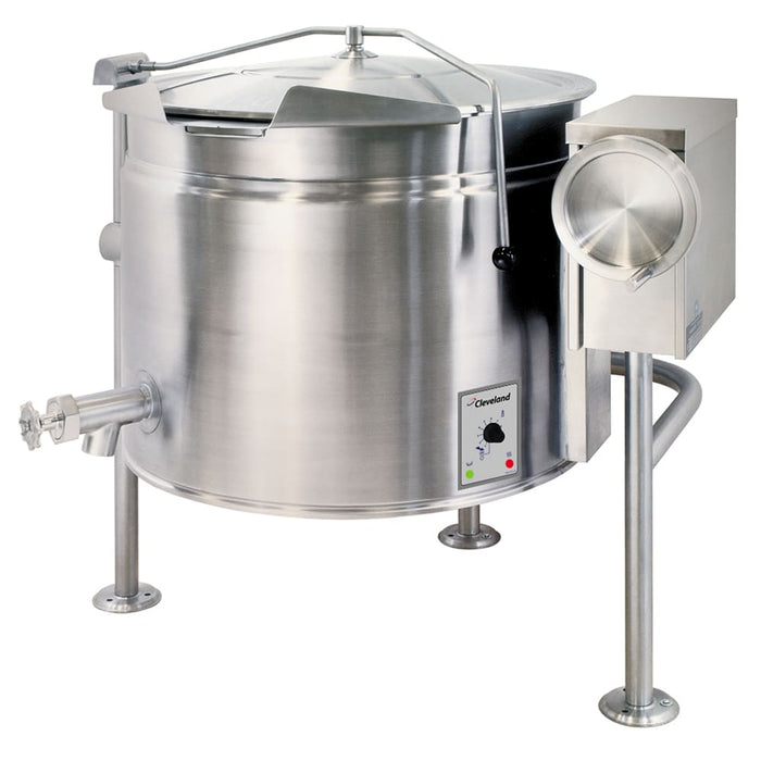 Cleveland KEL100T 100 gal Steam Kettle - Manual Tilt, 2/3 Jacket, 240v/3ph-cityfoodequipment.com