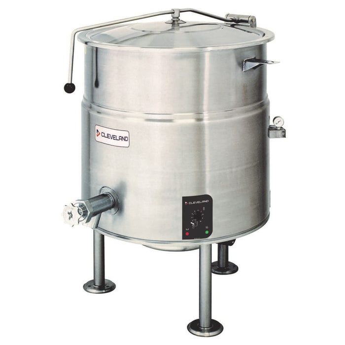 Cleveland KEL-40 40 gal Steam Kettle - Stationary, 2/3 Jacket, 240v/3ph-cityfoodequipment.com