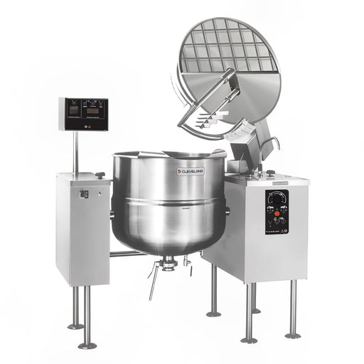 Cleveland MKDL100T 100 gal Steam Kettle - Power Tilt, 2/3 Jacket, Direct Steam-cityfoodequipment.com