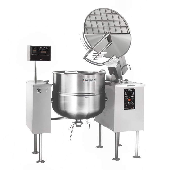 Cleveland MKDL125T 125 gal Steam Kettle - Power Tilt, 2/3 Jacket, Direct Steam-cityfoodequipment.com