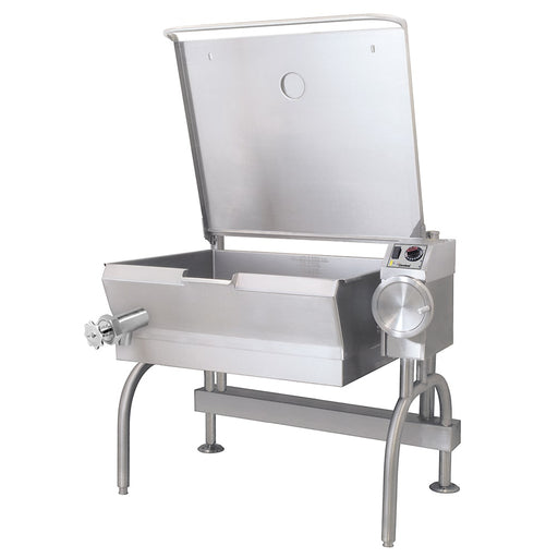 Cleveland SEL30T1 30 gal. Tilt Skillet - Open Leg Base, Peened Interior, Measurement Marks, 240v/3ph-cityfoodequipment.com