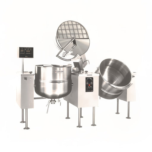Cleveland TMKEL60T (2) 60 gal Steam Kettles - Power Tilt, 2/3 Jacket, 240v/3ph-cityfoodequipment.com