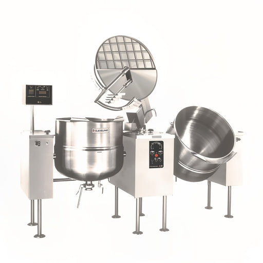 Cleveland TMKEL80T (2) 80 gal Steam Kettles - Power Tilt, 2/3 Jacket, 240v/3ph-cityfoodequipment.com