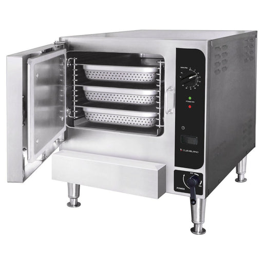 Cleveland 22CGT3.1 SteamChef™ (3) Pan Convection Steamer - Countertop, Liquid Propane-cityfoodequipment.com