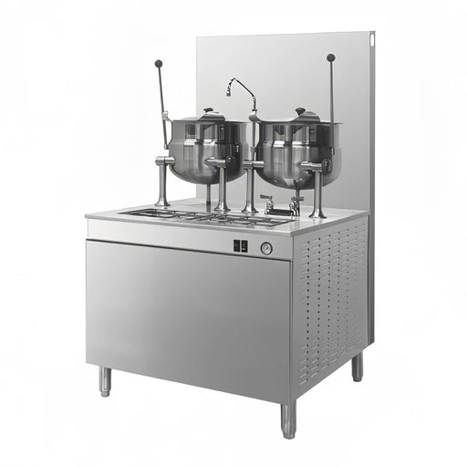 Cleveland 36GMK66300 (2) 6 gal Steam Kettles - Manual Tilt, 2/3 Jacket, Liquid Propane-cityfoodequipment.com