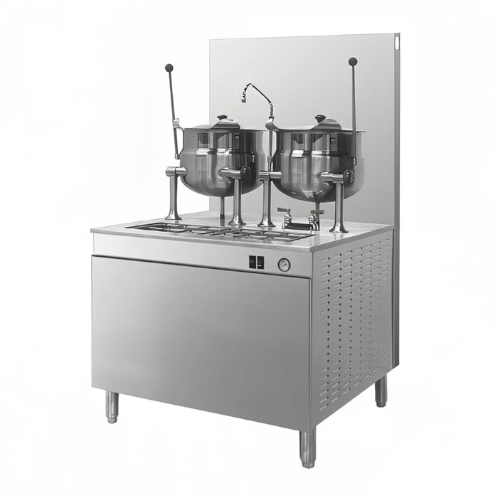 Cleveland 36GMK66300 (2) 6 gal Steam Kettles - Manual Tilt, 2/3 Jacket, Natural Gas-cityfoodequipment.com