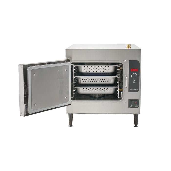 Cleveland 21CET8 Steamcraft® (3) Pan Convection Steamer - Countertop, 208v/3ph-cityfoodequipment.com