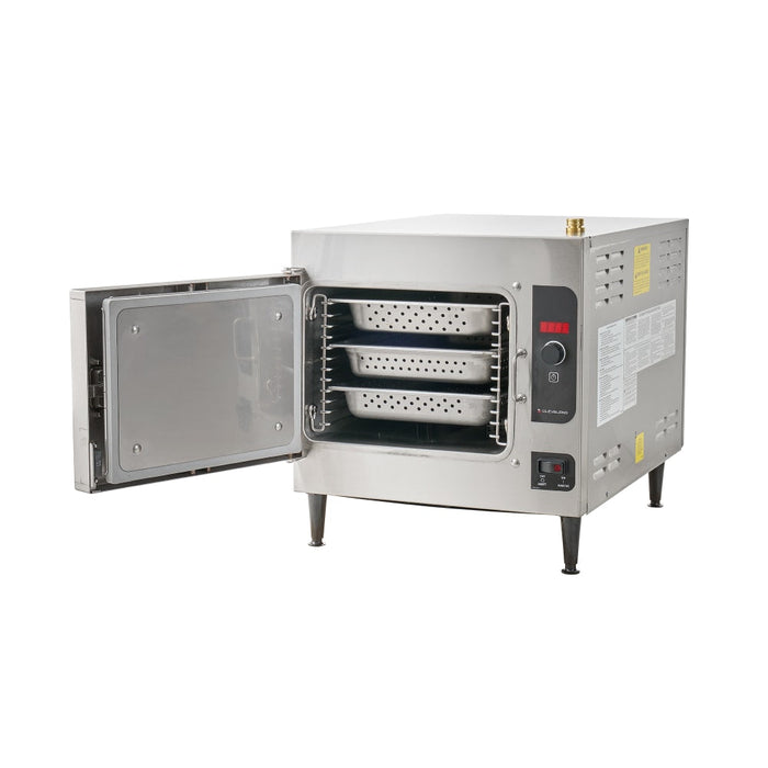 Cleveland 21CET8 Steamcraft® (3) Pan Convection Steamer - Countertop, 208v/3ph-cityfoodequipment.com