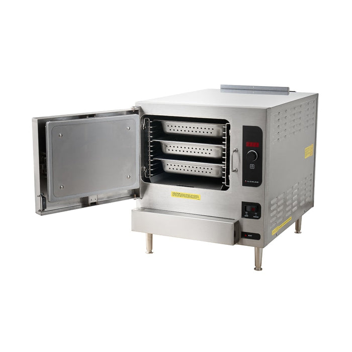 Cleveland 22CGT3.1 SteamChef™ (3) Pan Convection Steamer - Countertop, Natural Gas-cityfoodequipment.com